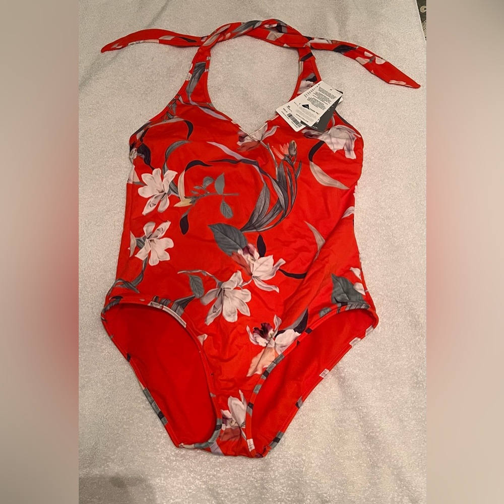 Athleta one piece, floral bathing suit